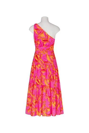 Siena Floral Maxi Dress - Hot Print