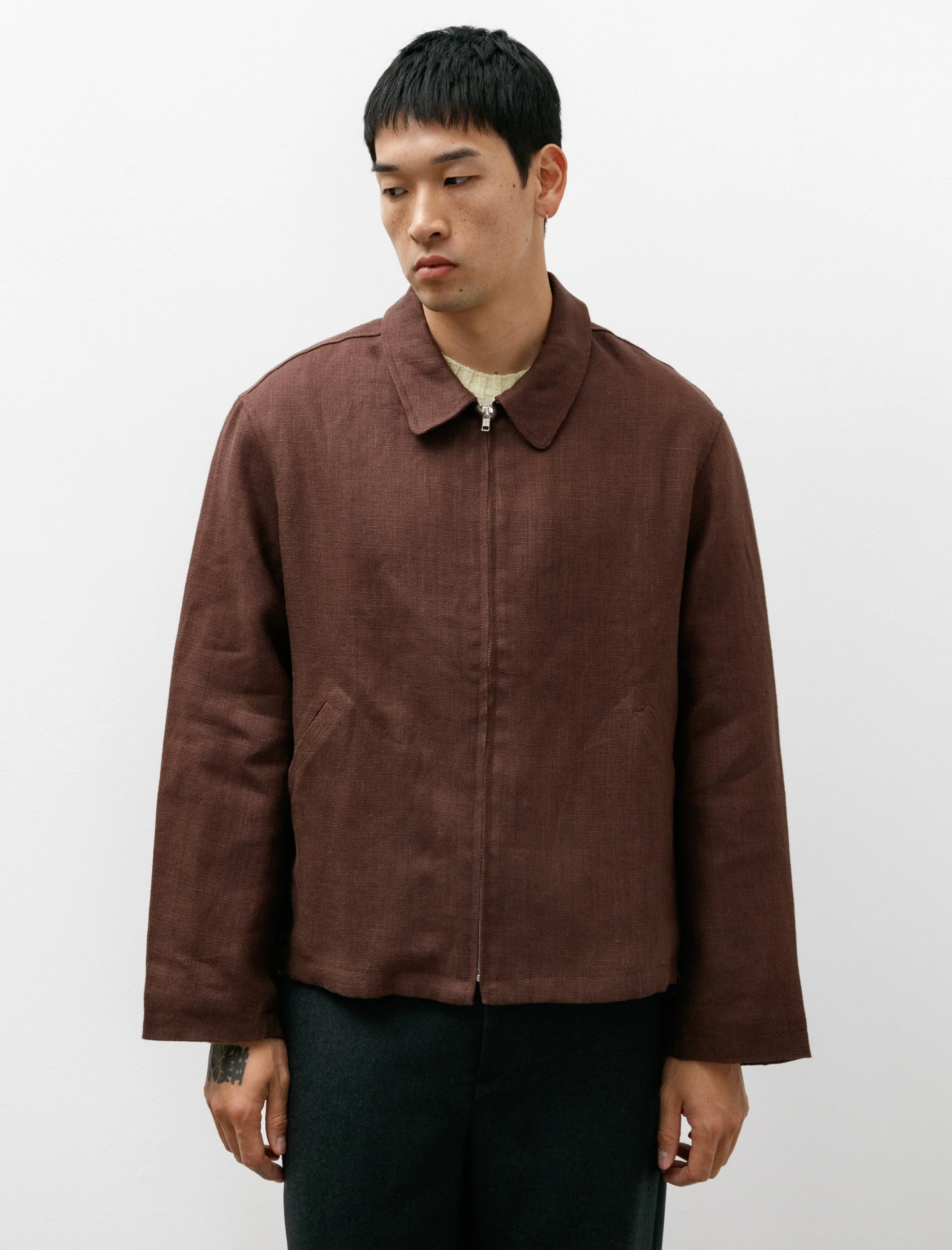 Site Jacket Belgian Linen Chestnut