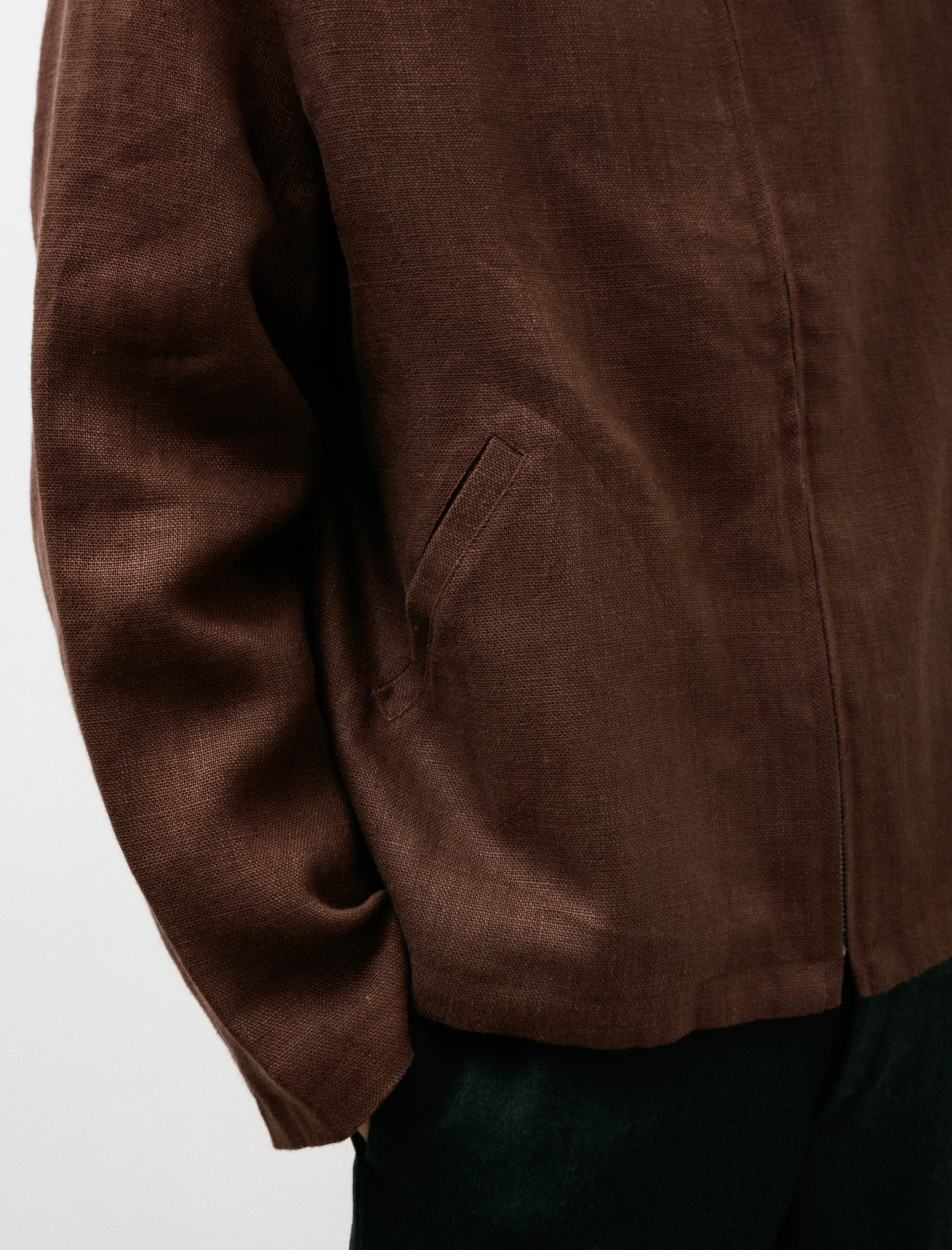 Site Jacket Belgian Linen Chestnut