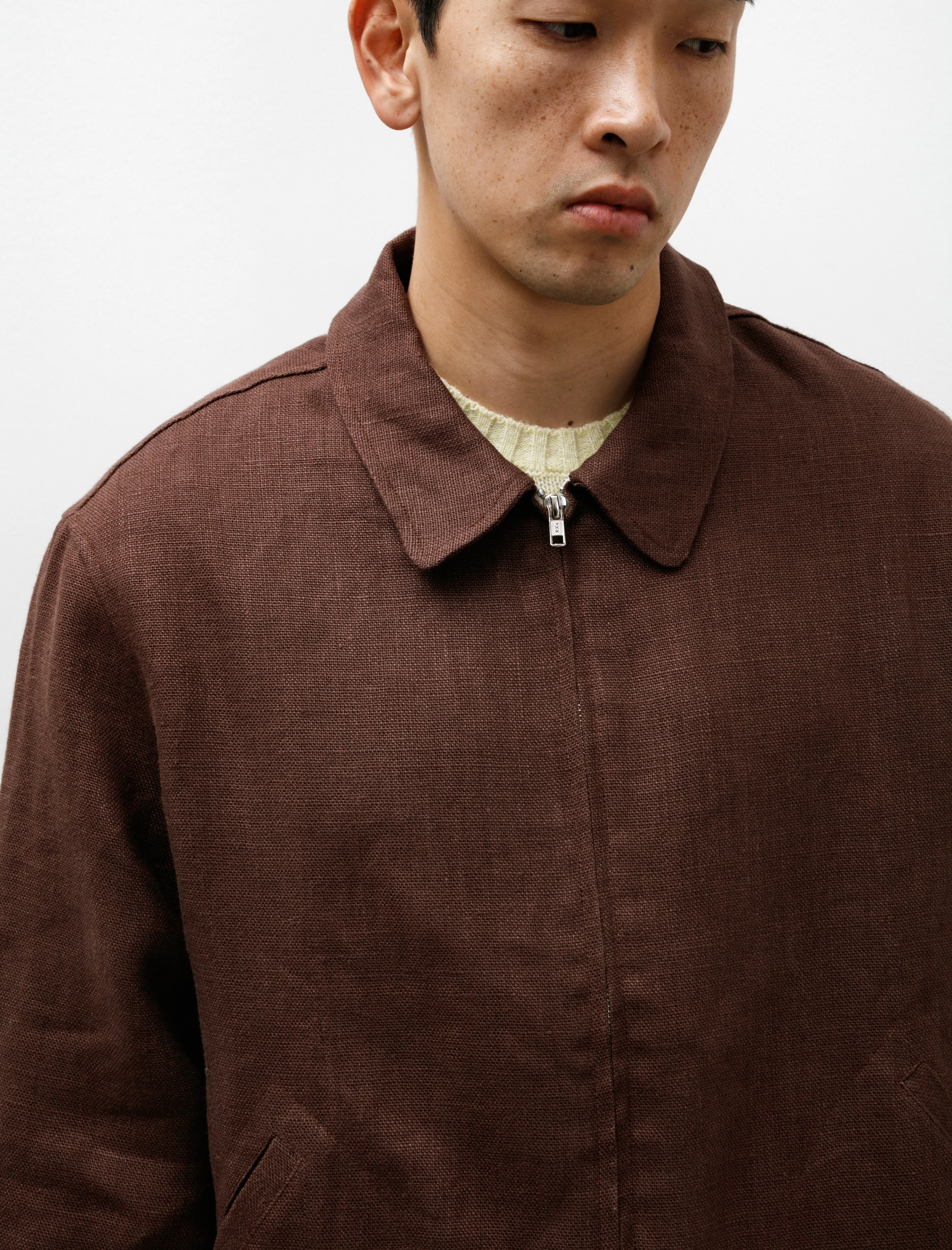 Site Jacket Belgian Linen Chestnut