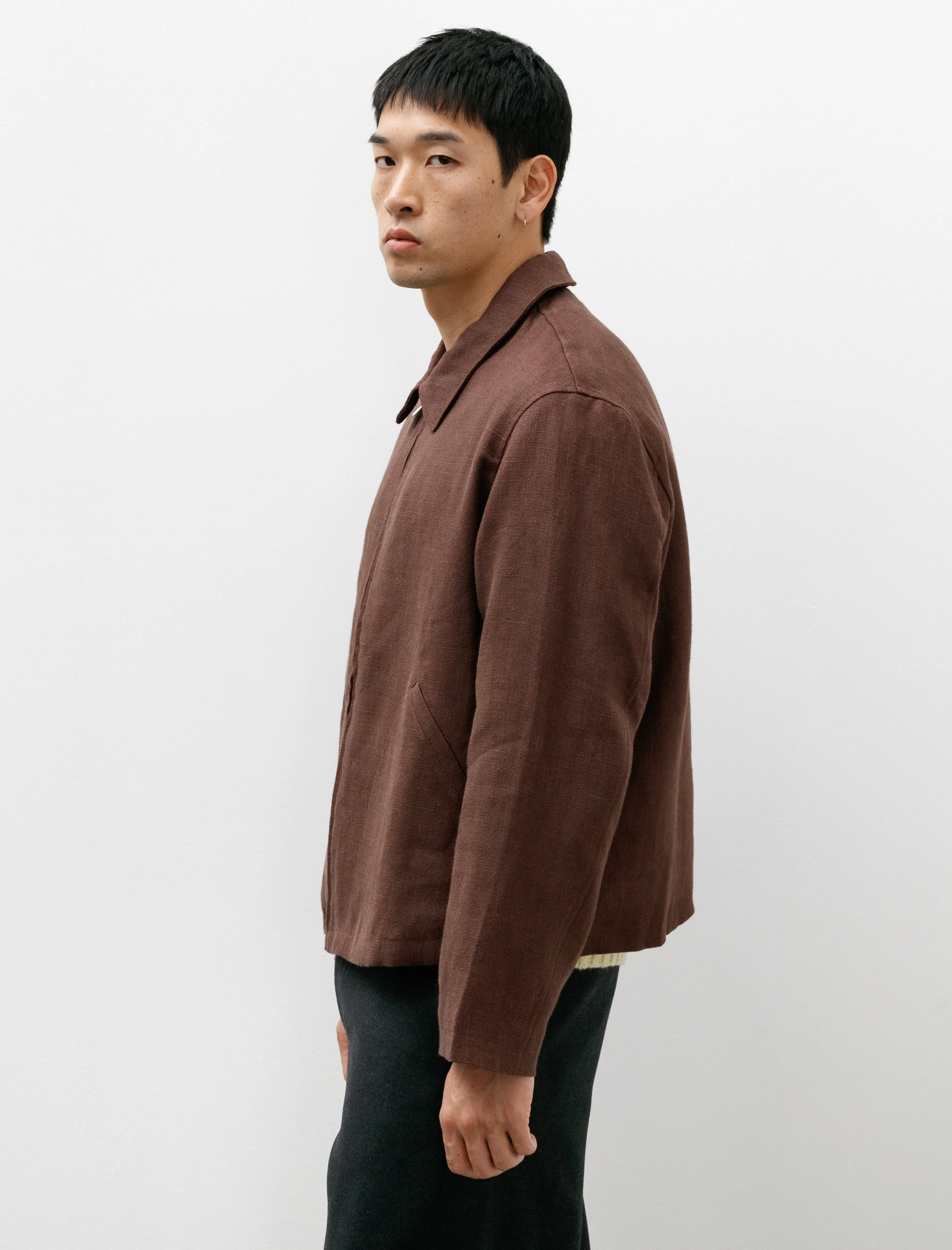 Site Jacket Belgian Linen Chestnut