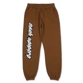 SNOH LOGO SWEATPANTS (BROWN)