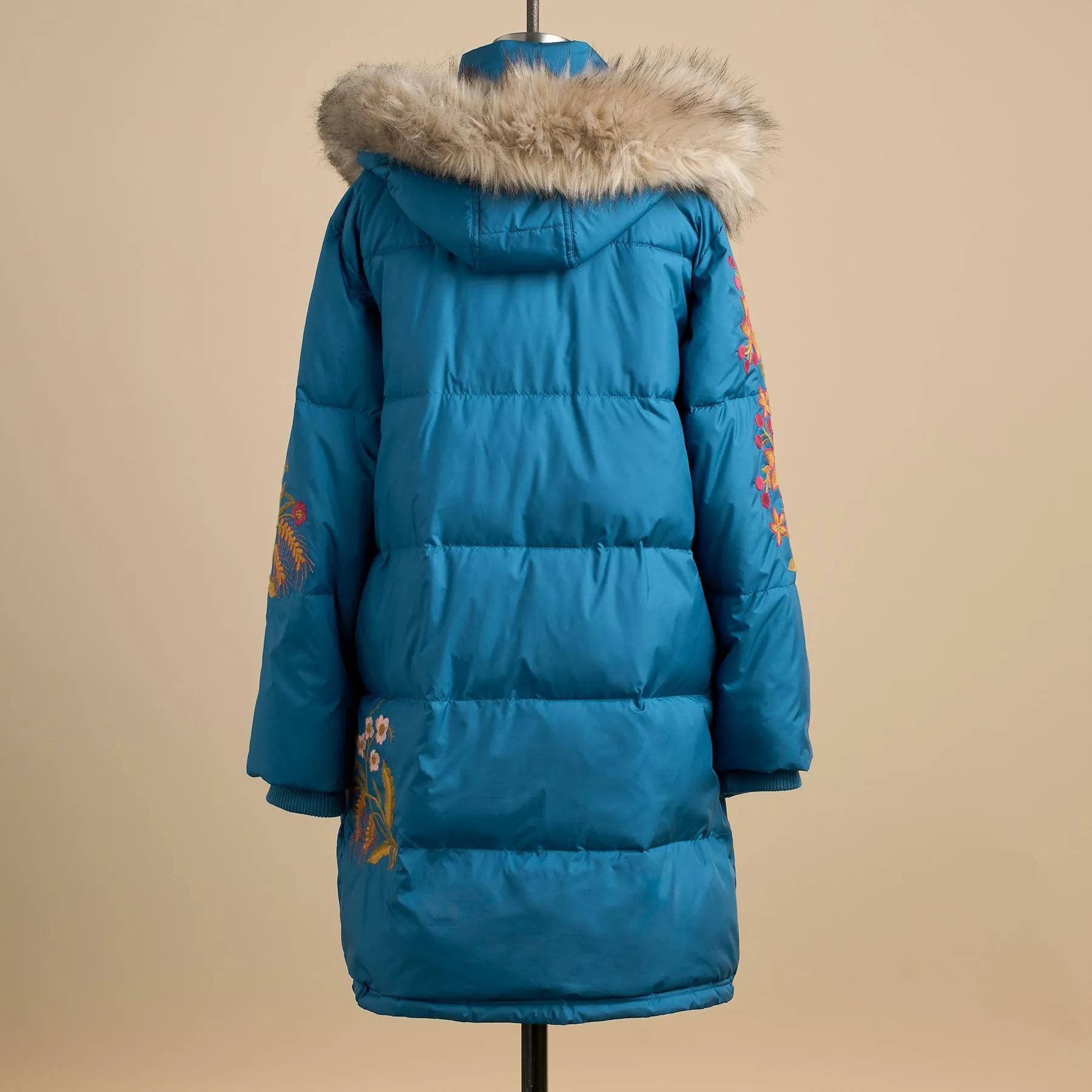 Snowflower Puffer Coat, Petite