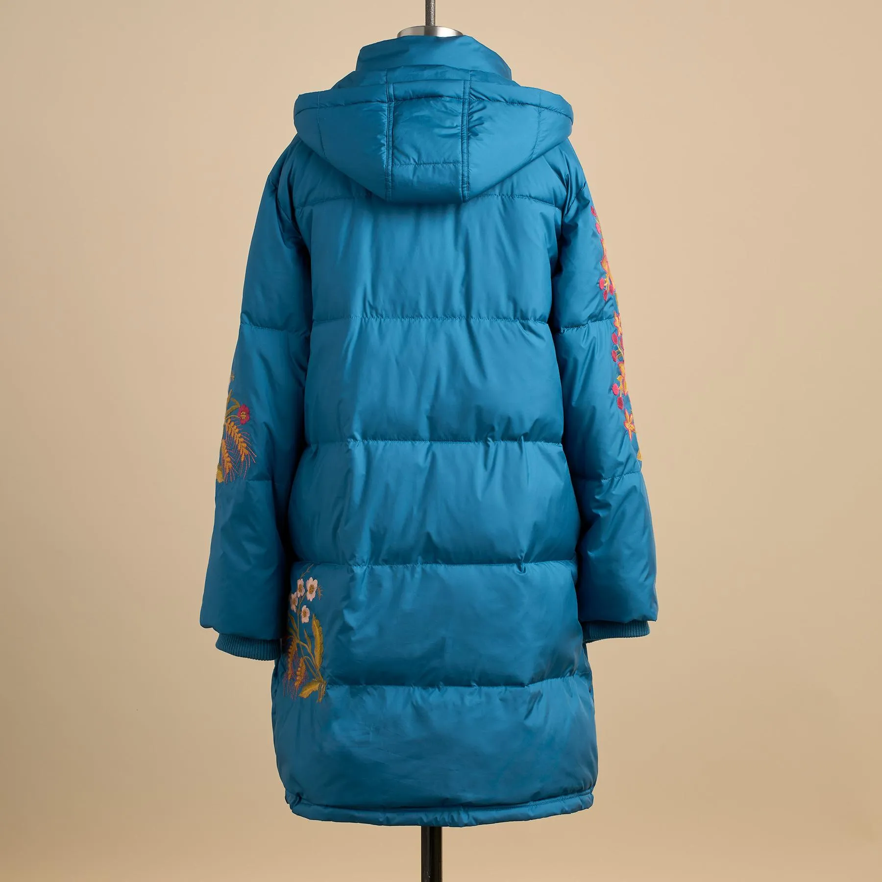 Snowflower Puffer Coat, Petite