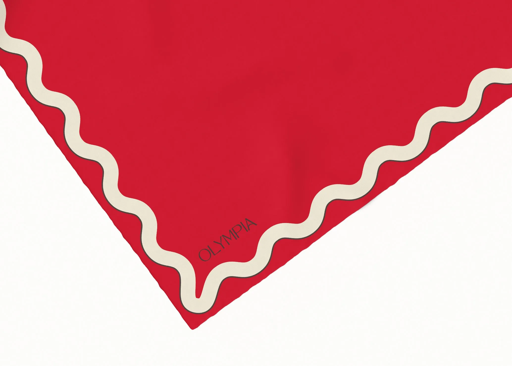 Sophie Hot Tamale Silk Cotton Scarf - 54x54cm