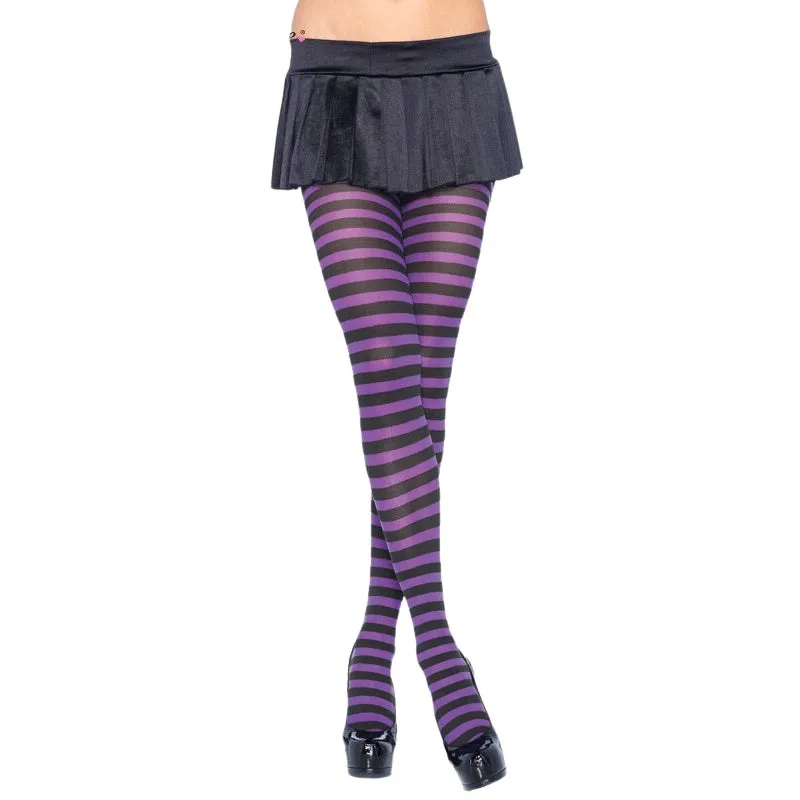 Striped Tights - Asst Colors - Leg Avenue