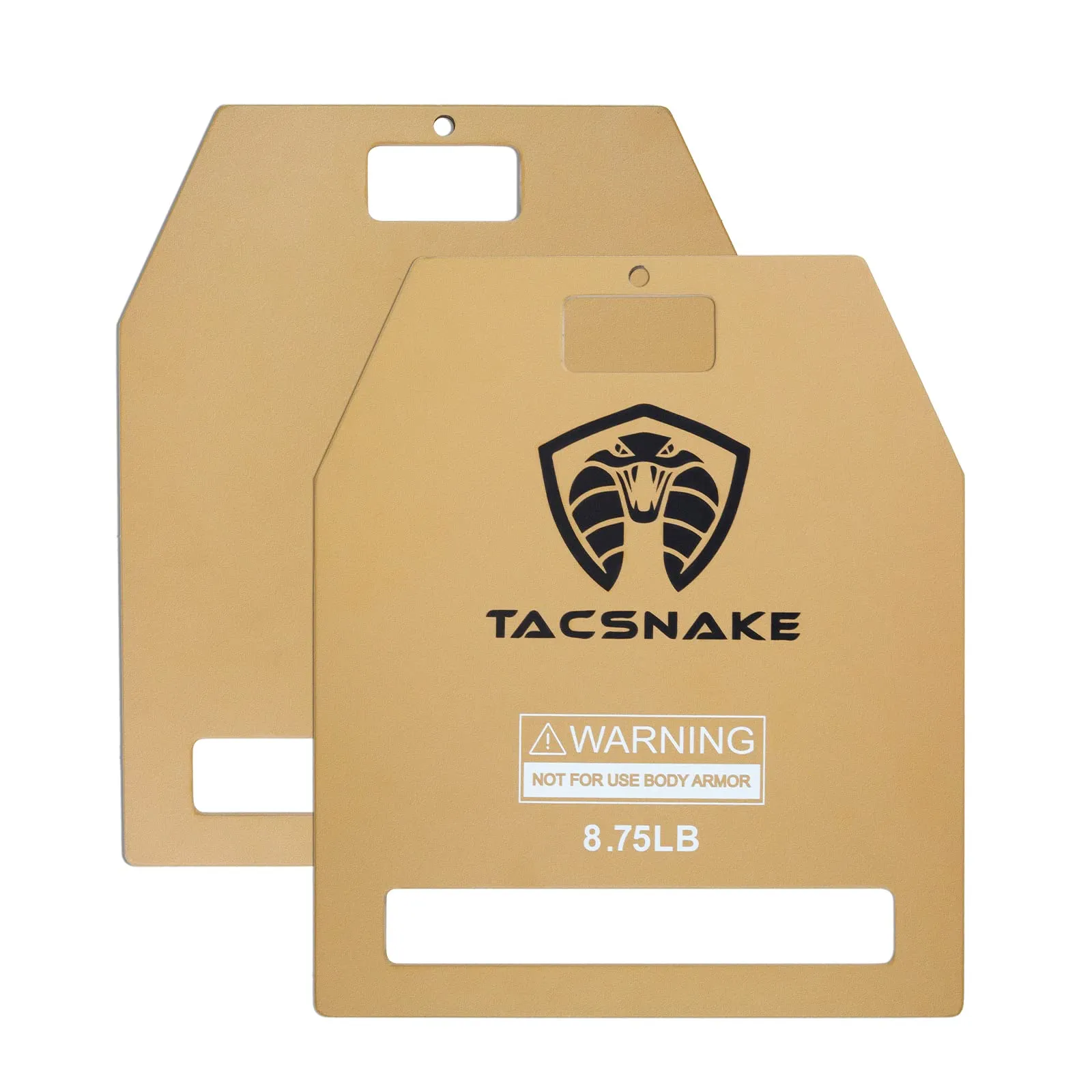 Tacsnake Weight Vest Plates 5.75 LB/ 8.75 LB/ 14.75 LB Pair for Weighted Vest, Strength Training, Running, Workout (8.75, Tan)