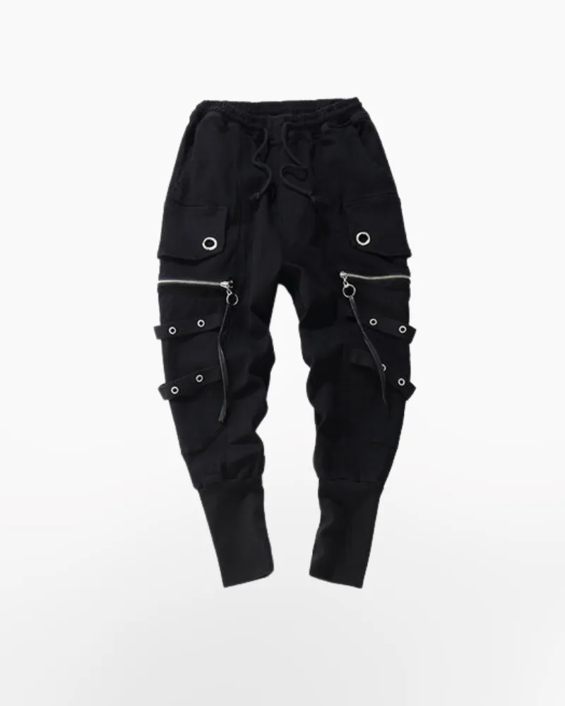 Tapered cargo pants techwear