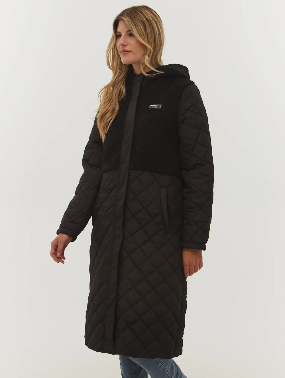 Tazia Diamond Quilted Maxi Parka