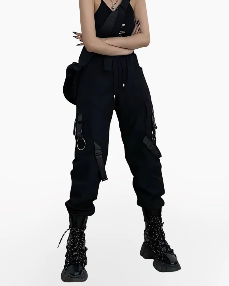 Techwear women's tactical cargo pants