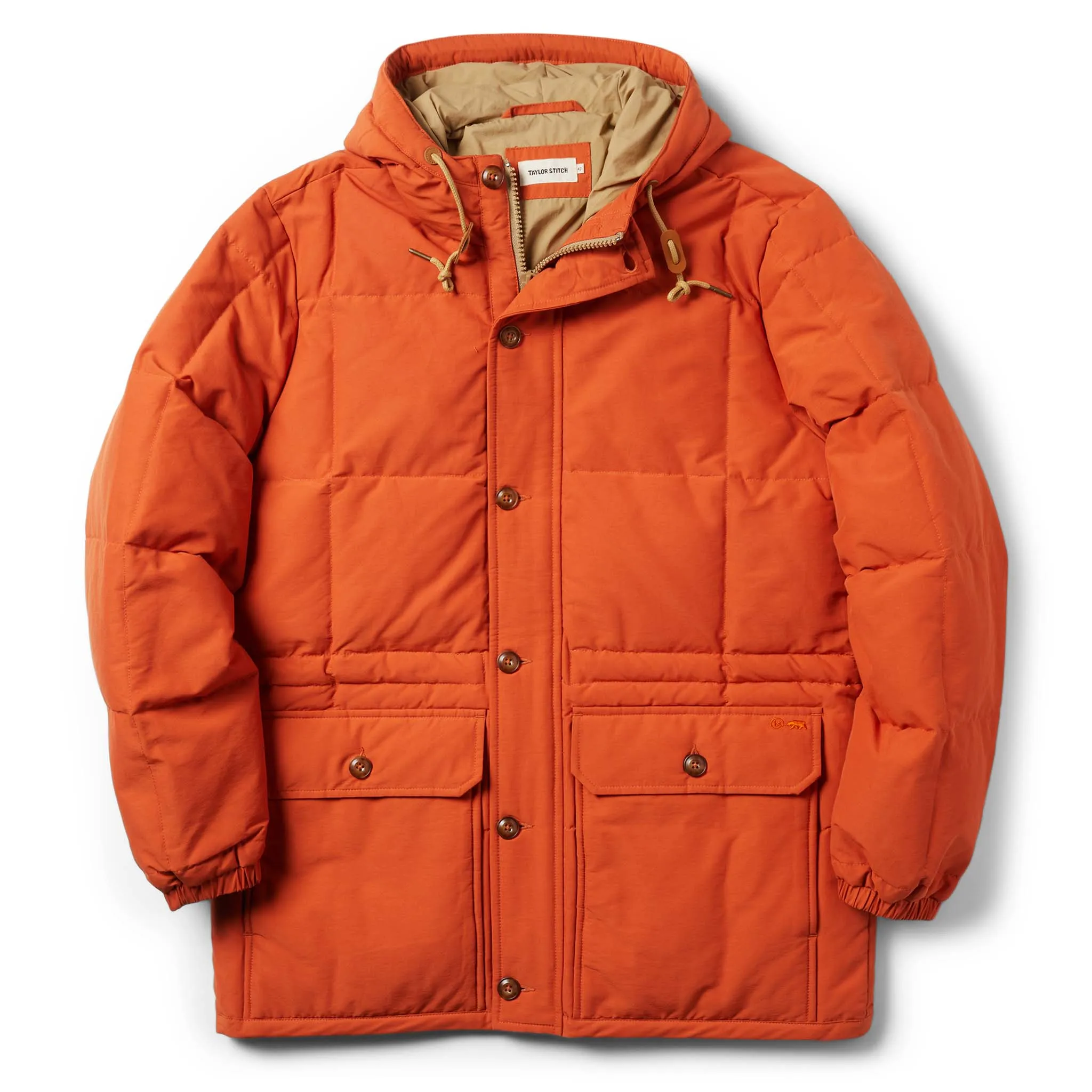 The Whitney Parka in Dusty Orange