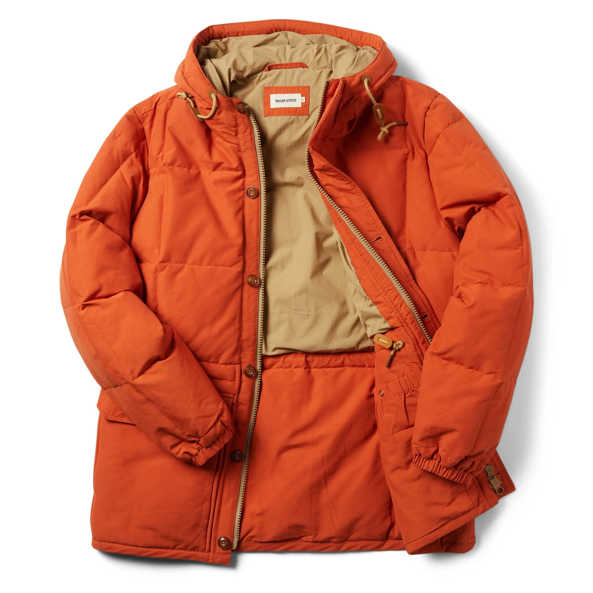 The Whitney Parka in Dusty Orange