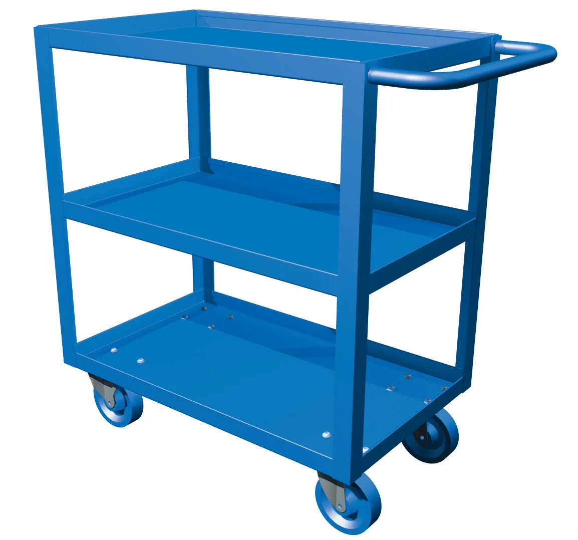 Utility Cart - Canway Service Cart Three Shelf 24" x 36" 24x36SC3-5RSX