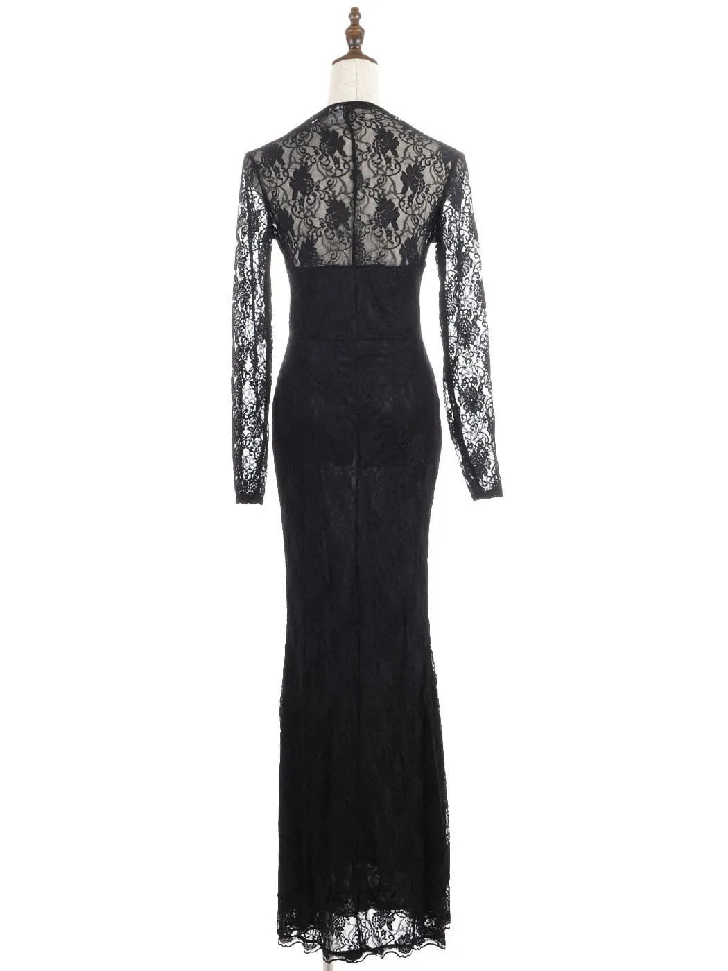 Victorian Long Sleeve Lace Maxi Dress