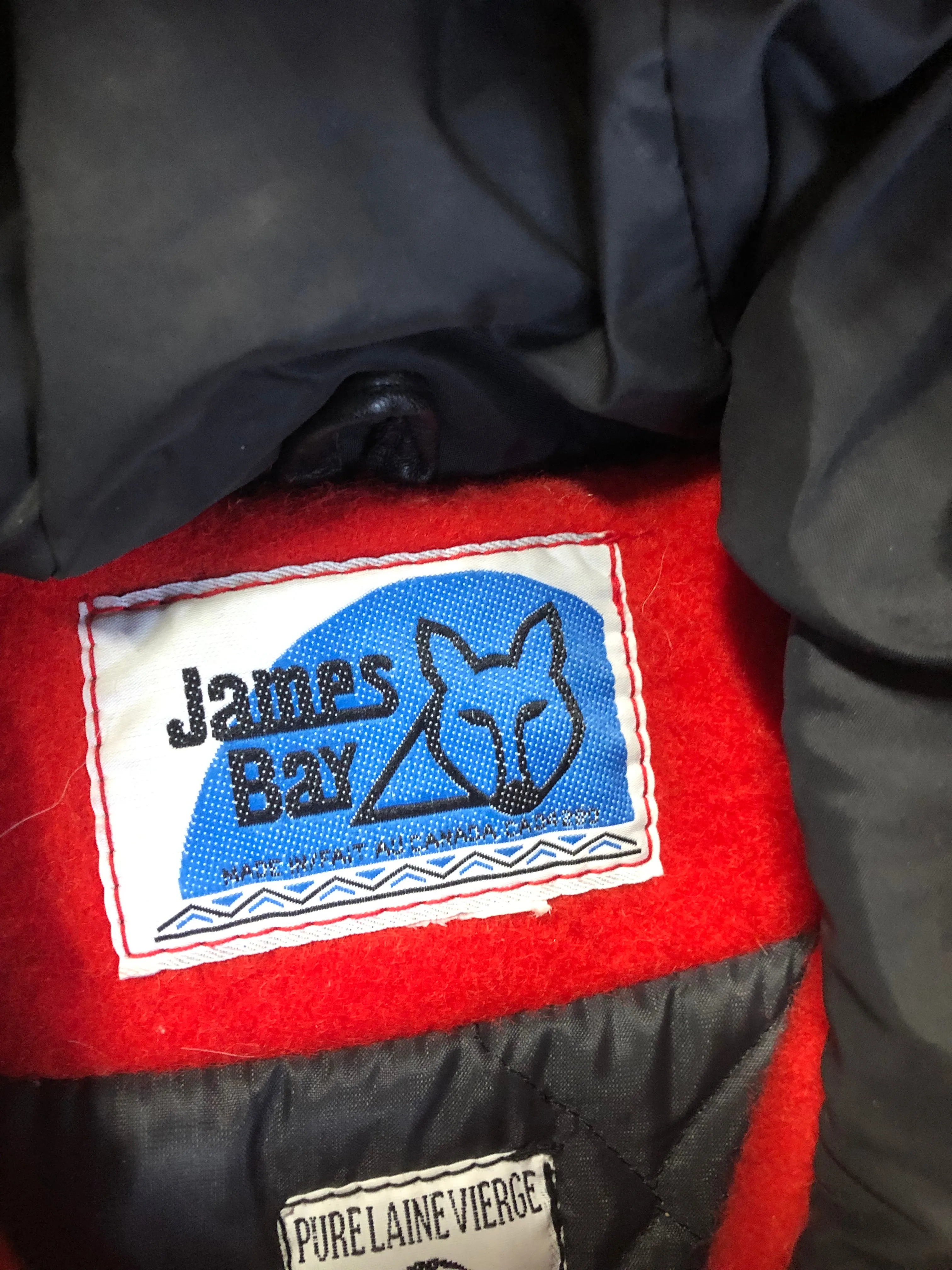 Vintage James Bay Red Northern Parka with Fur Trimmed Hood, Made in Canada, SOLD