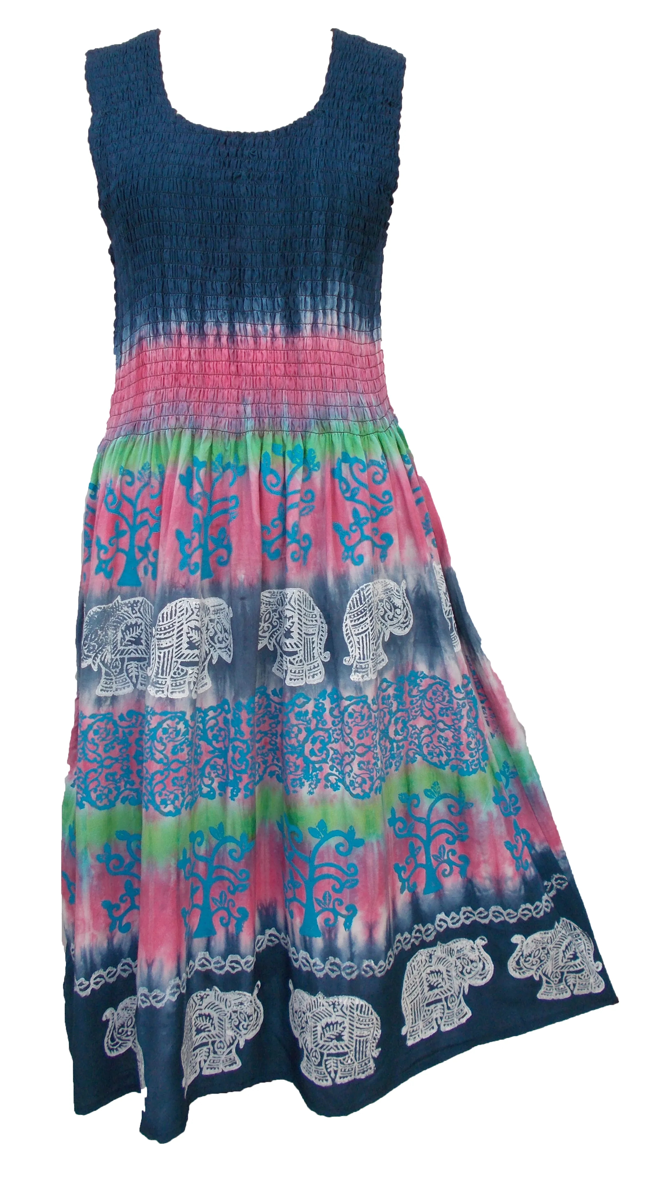 Viscose Tie Dye Maxi Dress UK  One Size 14-24 EA1