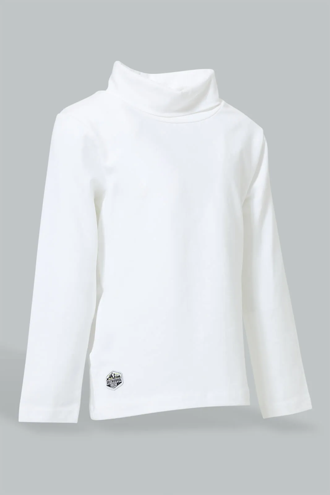 White Turtleneck T-Shirt