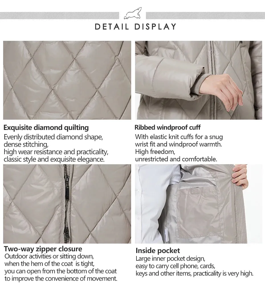 Winter Diamond Slay Quilted Puffer Parka Jacket | Long Puffer Coat | Down Jacket | Parka for women |