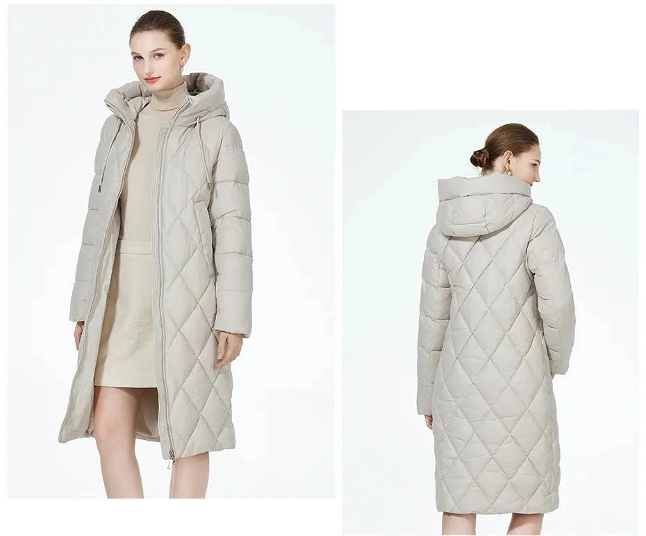 Winter Diamond Slay Quilted Puffer Parka Jacket | Long Puffer Coat | Down Jacket | Parka for women |