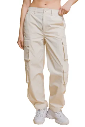 Winter White Cargo Pant