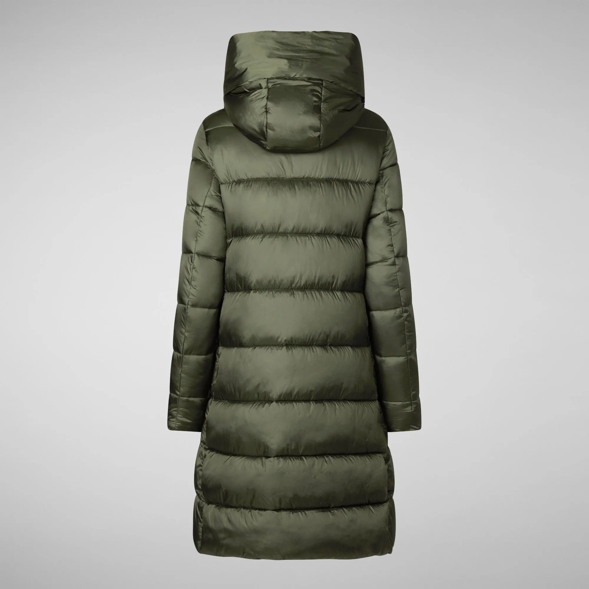 Women's Hooded Animal free Puffer Lysa Coat Pine Green