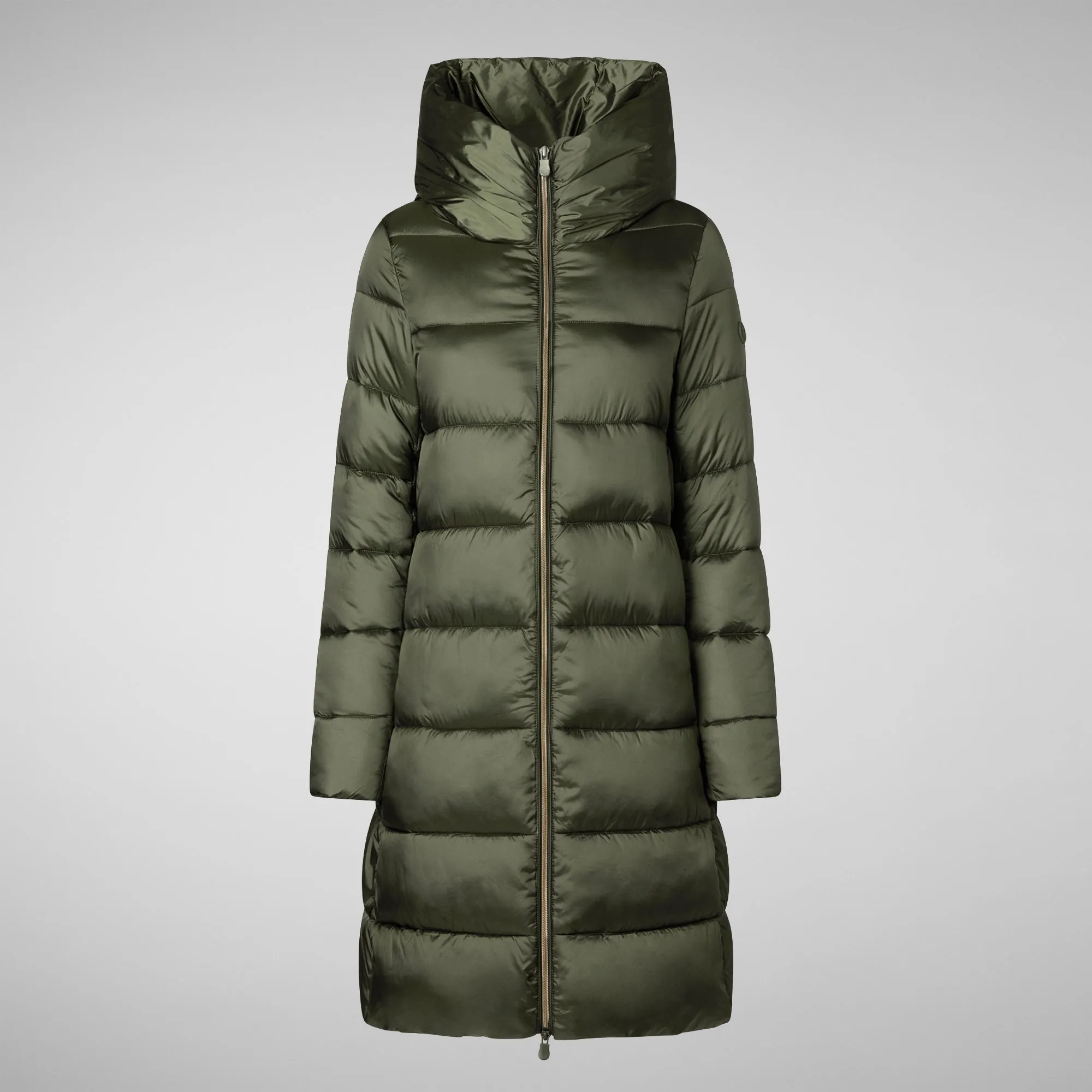 Women's Hooded Animal free Puffer Lysa Coat Pine Green