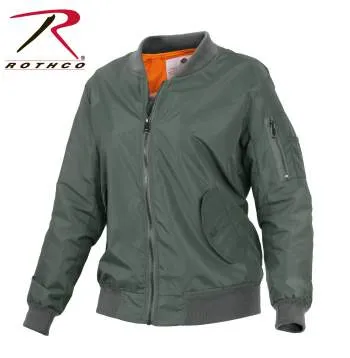 Womens Lightweight MA-1 Flight Jacket