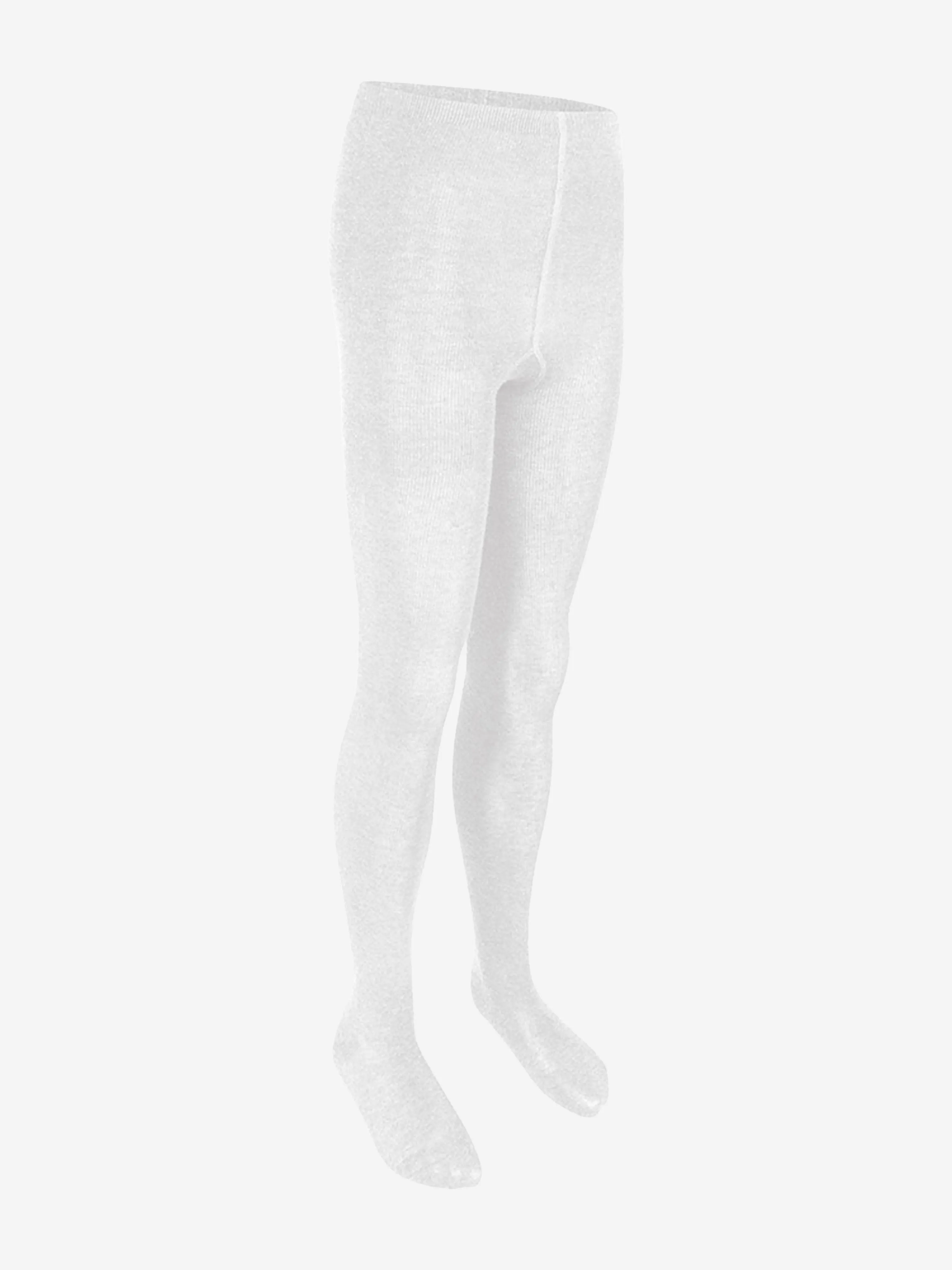 Zeco Girls School Cotton Tights (2 Pack) in White