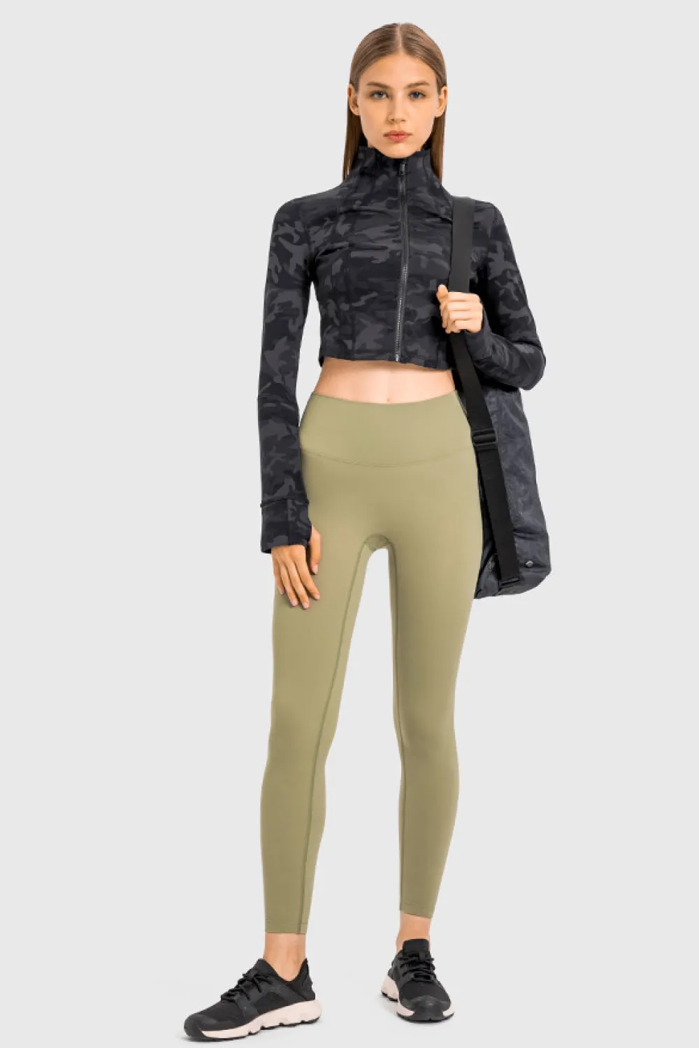 Zip Front  Cropped Sports Jacket